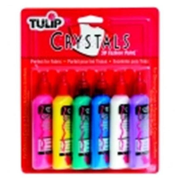 Tulip Tulip Washable 3D Fabric Paint Set - 1.25 Oz. - Assorted Crystal Color; Set - 6 409306